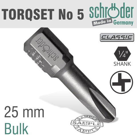Torqset No.5X25Mm Classic Bit freeshipping - Africa Tool Distributors