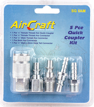 Quick Coupler 5 Piece Set (Aro Quick Coupler) freeshipping - Africa Tool Distributors