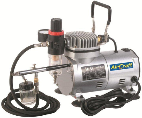 Air Craft Compressor With Airbrush Kit And Hose (AS18K-2)