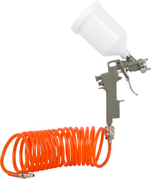 Air Craft GRAVITY FEED SPRAY GUN 1.5MM NOZZLE WITH 5M SPIRAL HOSE