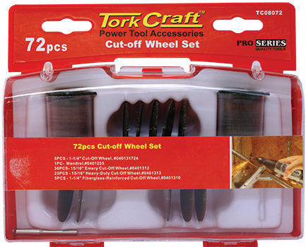 Tork Craft Mini Rotarty Cut-Off Wheel Set 72 Pce freeshipping - Africa Tool Distributors