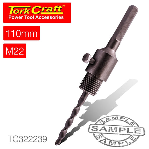 Tork Craft Adaptor Hex 110Mmxm22 For Tct Core Bits freeshipping - Africa Tool Distributors