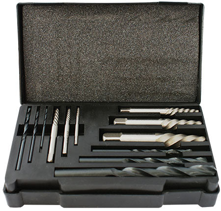 Screw Extractor Set 12 Pce With Drill Bits For M3 - M24 Screws / Studs freeshipping - Africa Tool Distributors