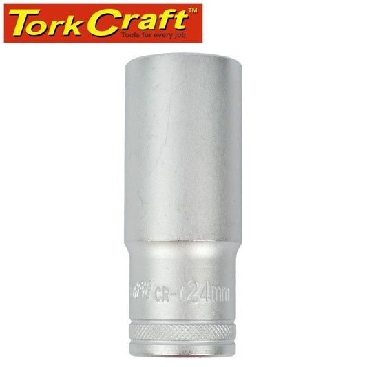 Socket 24Mm 1/2' Dr Deep Socket Crv 12 Point