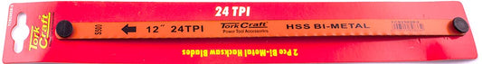 Tork Craft 2Pc Hacksaw Blade Bi-Metal 24Tx300 Hanging Card freeshipping - Africa Tool Distributors