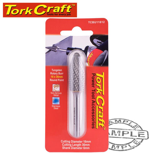 Rotary Burr Tungsten 16X36X6Mm Round Point freeshipping - Africa Tool Distributors