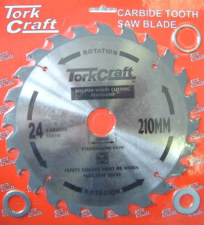 Tork Craft BLADE TCT 210 X 24T 16MM GENERAL PURPOSE RIP