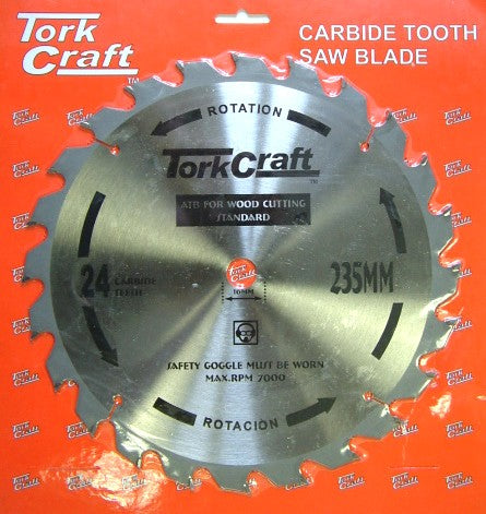 Tork Craft BLADE TCT 235 X 24T 16MM GENERAL PURPOSE RIP