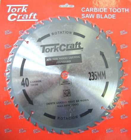 Tork Craft BLADE TCT 235 X 40T 16MM GENERAL PURPOSE COMBINATION