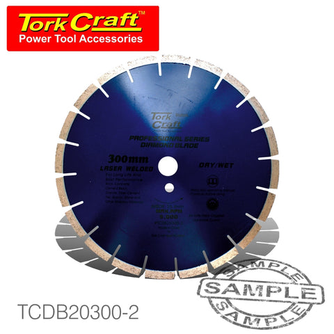 Tork Craft Dia. Blade 300X12X25.4Mm Gen. Purp. Laser Welded Segmented freeshipping - Africa Tool Distributors