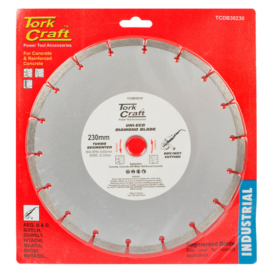 Tork Craft DIAMOND BLADE SEGM.230MM REINF.CONCRETE