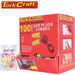 Tork Craft Ear Plug Corded 1Pr Poly Bag 100 Pr Per Box Bullet Shape Yellow freeshipping - Africa Tool Distributors