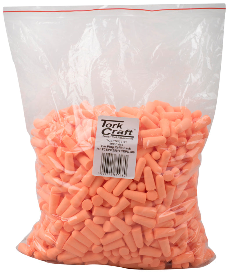 Tork Craft EAR PLUG REFILL PACK 500 PAIRS FOR TCEPD250 AND TCEPD500