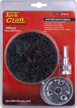 Face Off Disc & Arbor 100Mm Carded For Drill freeshipping - Africa Tool Distributors