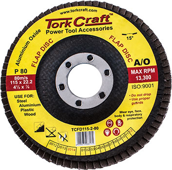 Flap Disc 115Mm 15 Deg.Angle 80Grit freeshipping - Africa Tool Distributors