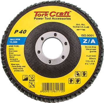 Flap Disc  Zirconium 115Mm 40 Grit Flat freeshipping - Africa Tool Distributors