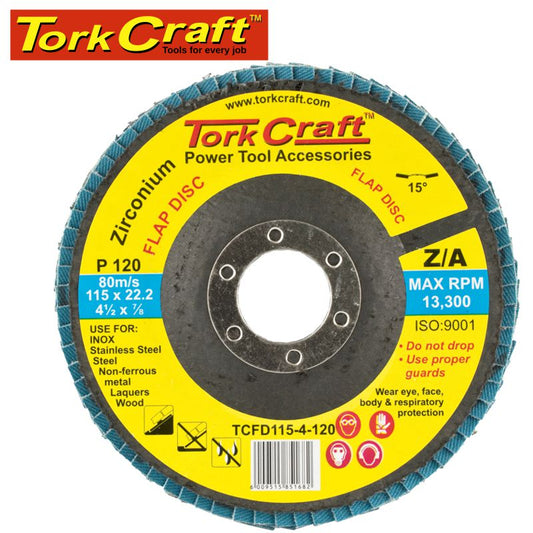 Flap Disc Zirconium 115Mm 120Grit Angled freeshipping - Africa Tool Distributors