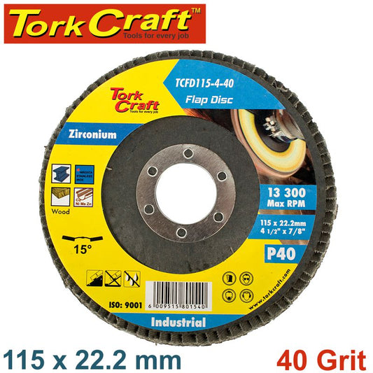 Flap Disc Zirconium 115Mm 40Grit Angled freeshipping - Africa Tool Distributors