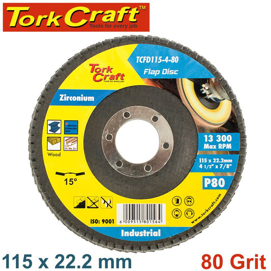 Flap Disc Zirconium 115Mm 80Grit Angled freeshipping - Africa Tool Distributors