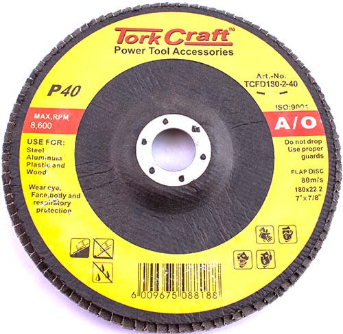 Flap Disc 180Mm 15 Deg.Angle 40Grit freeshipping - Africa Tool Distributors