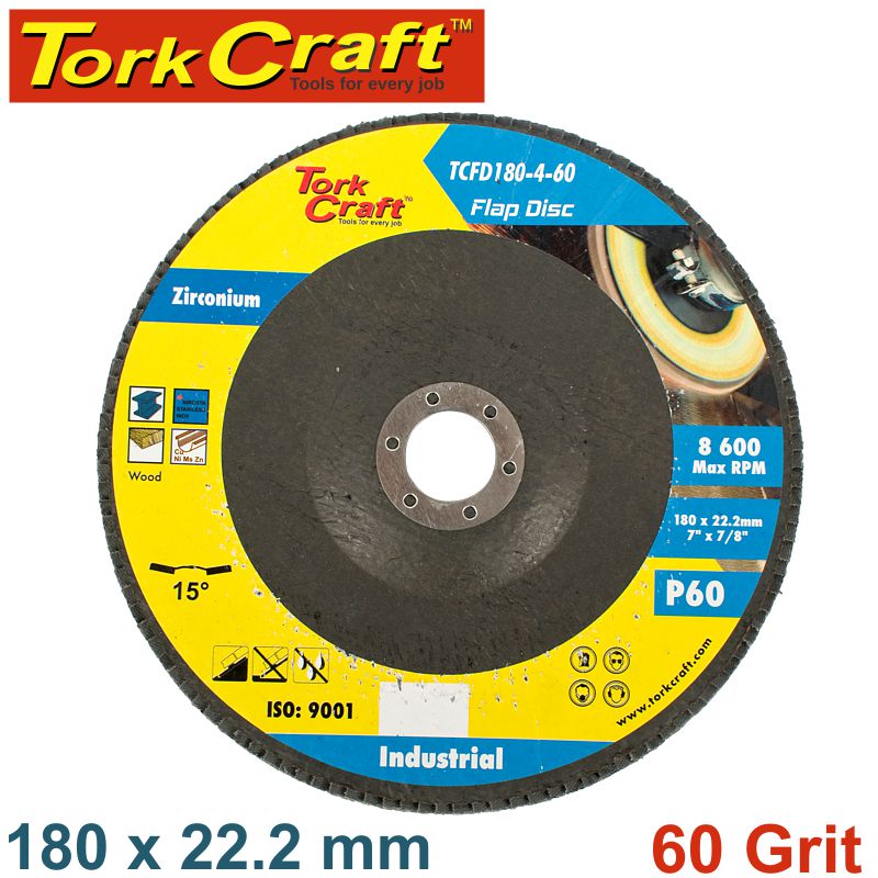 Flap Disc Zirconium 180Mm 60Grit Angled freeshipping - Africa Tool Distributors