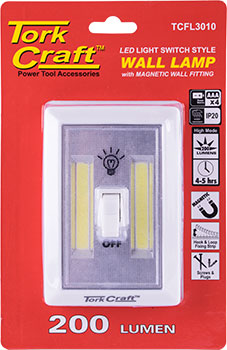 Tork Craft Light Switch LED 200LM - Use 4 X AAA Batteries