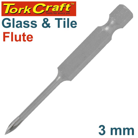Glass & Tile Drill 3Mm 4 Flute With Hex Shank freeshipping - Africa Tool Distributors