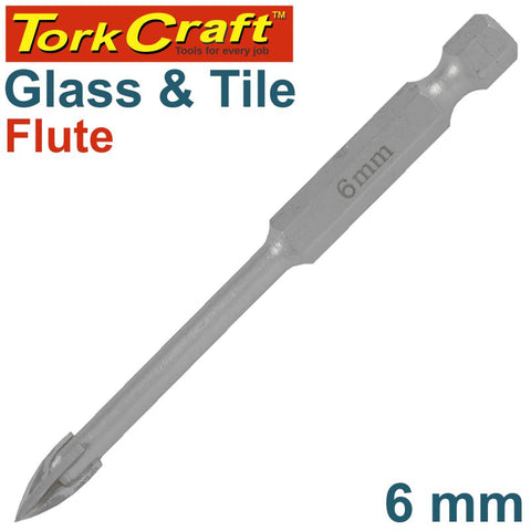 Glass & Tile Drill 6Mm 4 Flute With Hex Shank freeshipping - Africa Tool Distributors