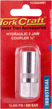 Tork Craft HYDRAULIC 3 JAW COUPLER 1/8' BLISTER