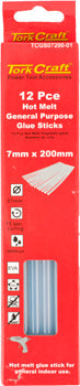 GLUE STICK 07 X 200MM 12PC HOT MELT GEN. PURPOSE EVA 18000CPS