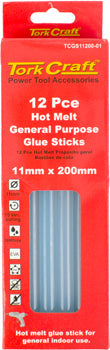 glue stick 11 x 200mm 12pc hot melt gen. purpose eva 18000cps