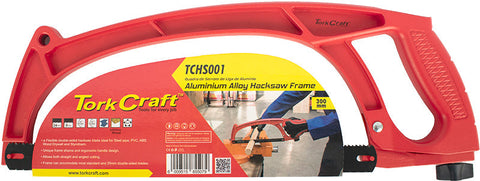 Tork Craft Aluminum Alloy Hacksaw Frame 300Mm C/W Flexible Double Edge Blade freeshipping - Africa Tool Distributors