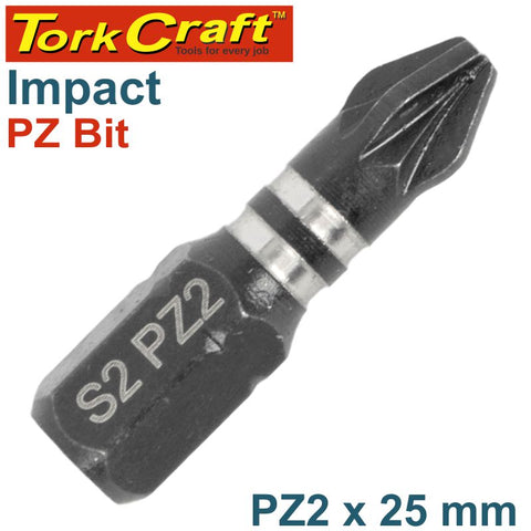 Tork Craft Impact Pozi.2 X 25Mm Insert Bit Bulk freeshipping - Africa Tool Distributors