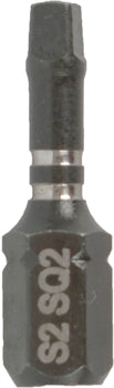 Tork Craft IMPACT SQUARE RECESS BIT NO2 25MM 15PC TIC TAC CASE