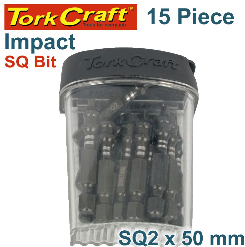 Impact Square Recess Pwr Bit No.2X50Mm Tic Tac Case freeshipping - Africa Tool Distributors