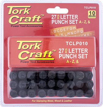 Tork Craft Letter Punch Set 10Mm (A-Z) Black Finish freeshipping - Africa Tool Distributors