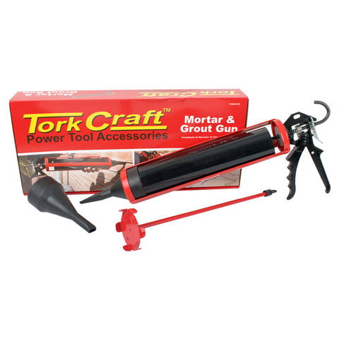 Tork Craft Mortar & grout Gun 1000ML 310MM 2000N Comes With 2 X Nozzle & Mixer