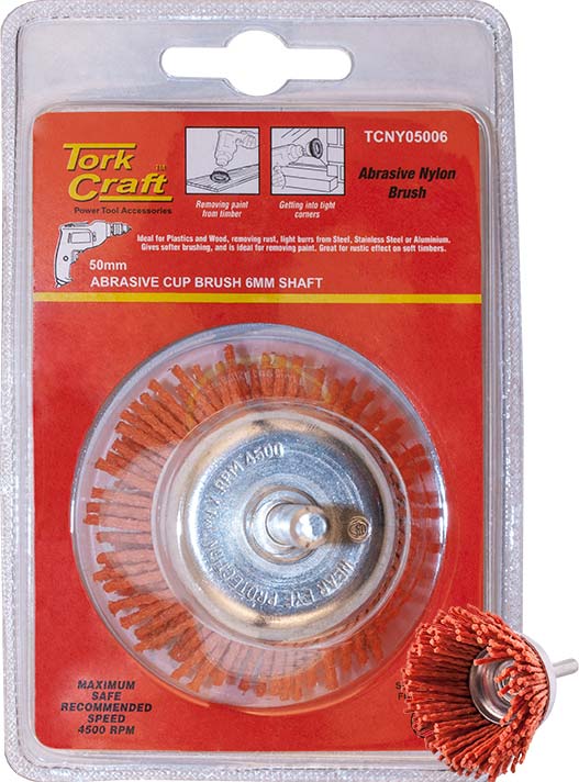 Nylon Cup Brush 50 X 6Mm Tcw freeshipping - Africa Tool Distributors