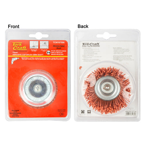Nylon Cup Brush 75 X 6Mm Tcw freeshipping - Africa Tool Distributors