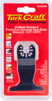 Tork Craft Quick Change Flush Cut Universal Saw Blade 65Mm(2-1/2')18Tpi freeshipping - Africa Tool Distributors