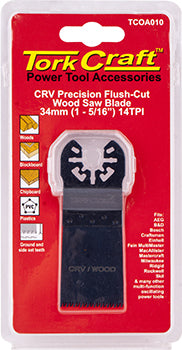 Quick Change Flush Cut Wood Saw Blade 34Mm(1-5/16')14Tpi Crv freeshipping - Africa Tool Distributors