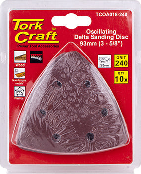 Oscilating Sandpaper A/O 93Mm 10Pc Delta Shape 240Grit freeshipping - Africa Tool Distributors
