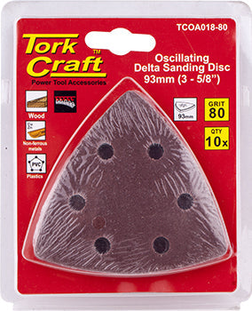 Oscilating Sandpaper A/O 93Mm 10Pc Delta Shape 80Grit freeshipping - Africa Tool Distributors