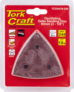 Oscilating Sandpaper A/O 80Mm 10Pc Delta Shape 240Grit freeshipping - Africa Tool Distributors