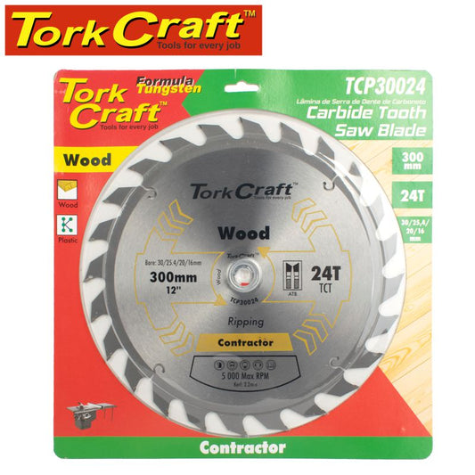 Tork Craft BLADE CONTRACTOR 300 X 24T 30/1/20/16 CIRCULAR SAW TCT