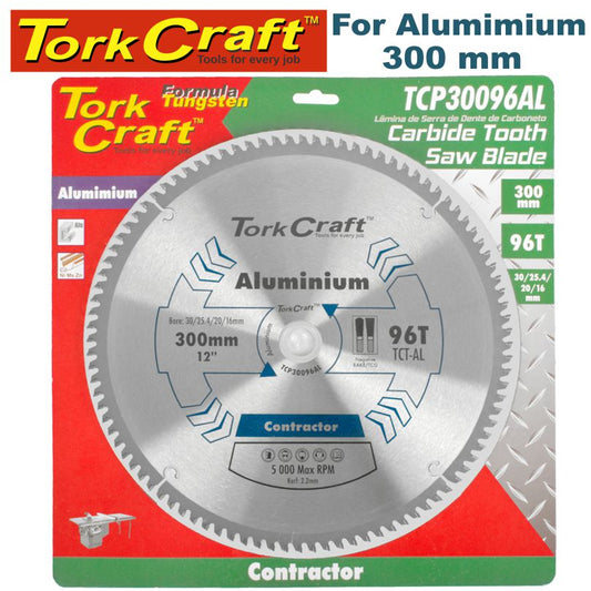 Tork Craft BLADE CONTRACTOR ALUM 300 X 96T 30/1/20/16 CIRCULAR SAW TCT