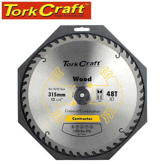 Tork Craft BLADE CONTRACTOR 315MM X 48T 30MM BORE CIRCULAR SAW TCT