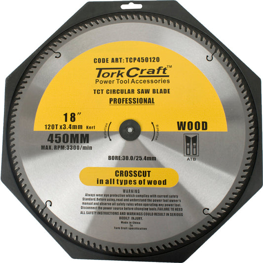 Tork Craft BLADE CONTRACTOR 450 X 120T 30/1 CIRCULAR SAW TCT