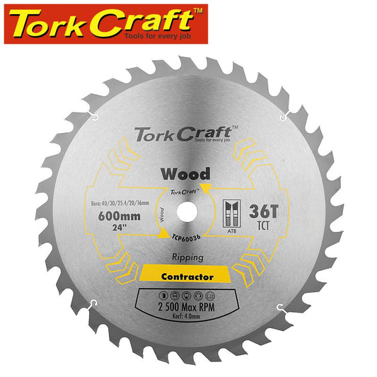 Tct Saw Blade Ripping 600X36T 40/30/25.4/20/16 freeshipping - Africa Tool Distributors
