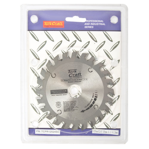 Tork Craft BLADE TCT SCORING 120X24T 20MM 3.1-4.2MM PROFESIONAL INDUSTRIAL